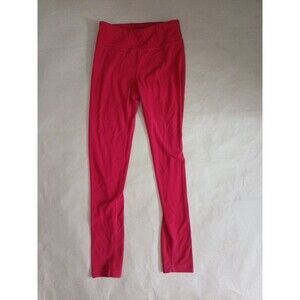 Athleta Chit Chat Tight Leggings Girls M Red High Rise Athleisure Activewear